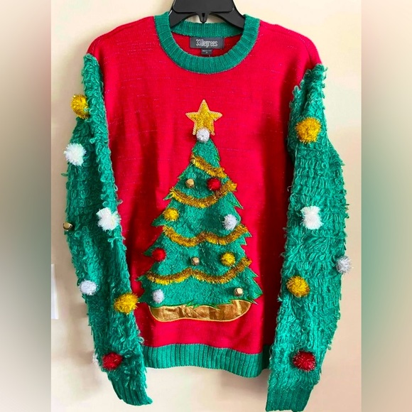 NEW Unisex Christmas Sweater Knit Crewneck Pullover Men’s Small/Women’s Medium - Picture 1 of 4